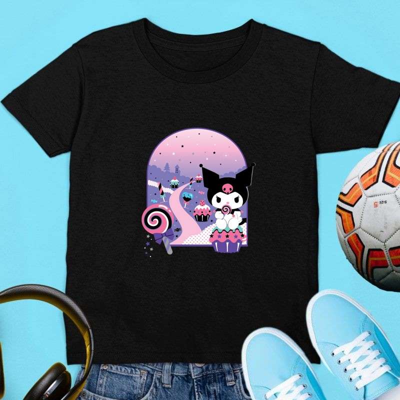 Gyerek póló Kuromi cupcake