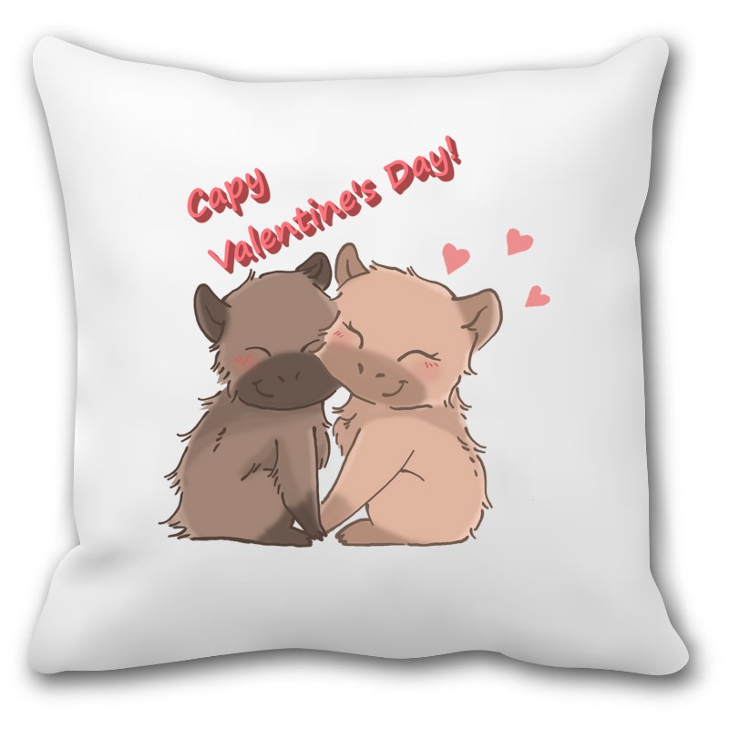Párna Valentin napi capybara