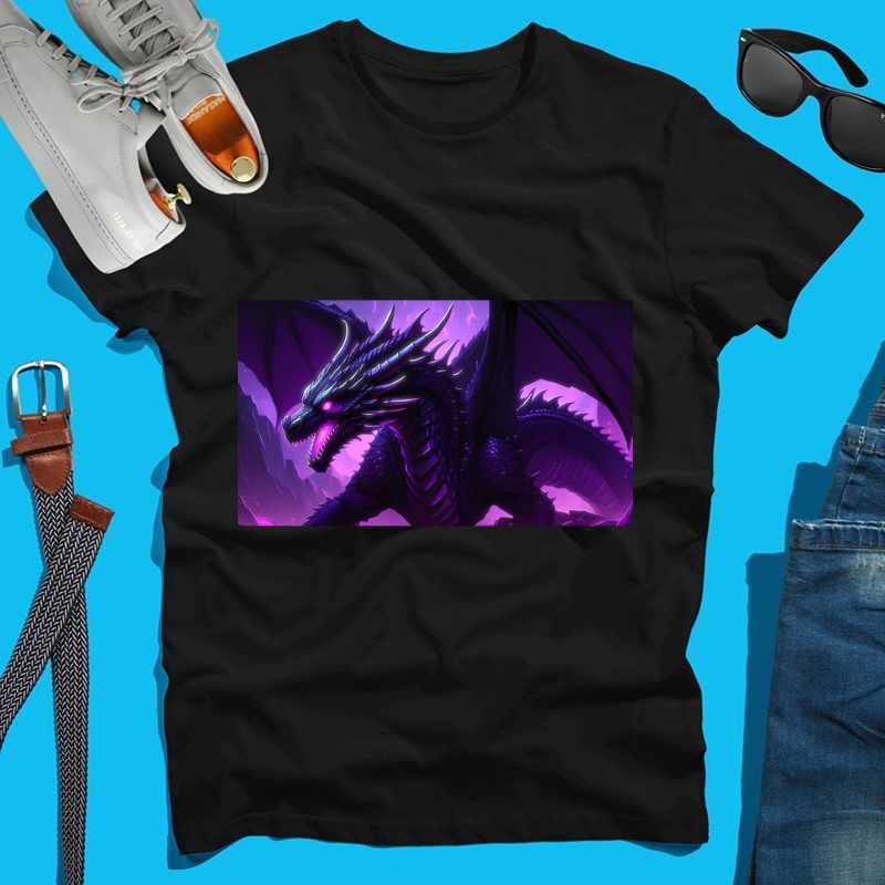 Férfi póló Enderdragon Minecraft IRL