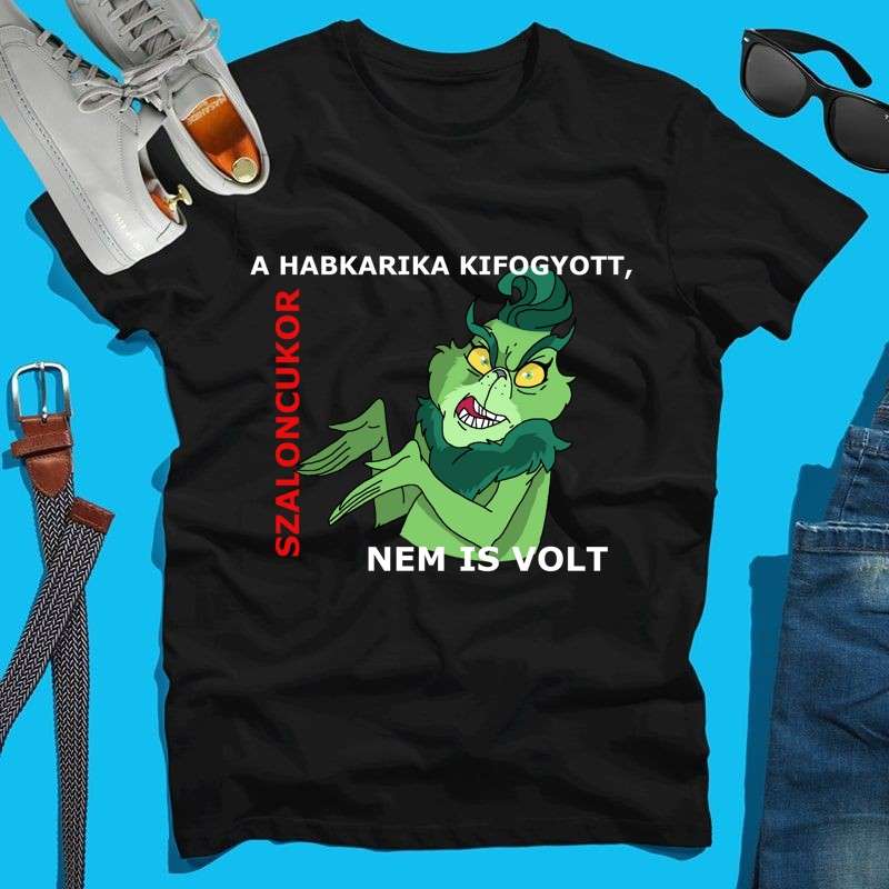 Férfi póló A habkarika kifogyott, szaloncukor nem is volt
