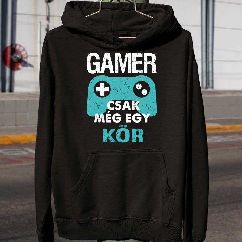 Férfi Kapucnis Pulcsi CSAK MÉG EGY KÖR