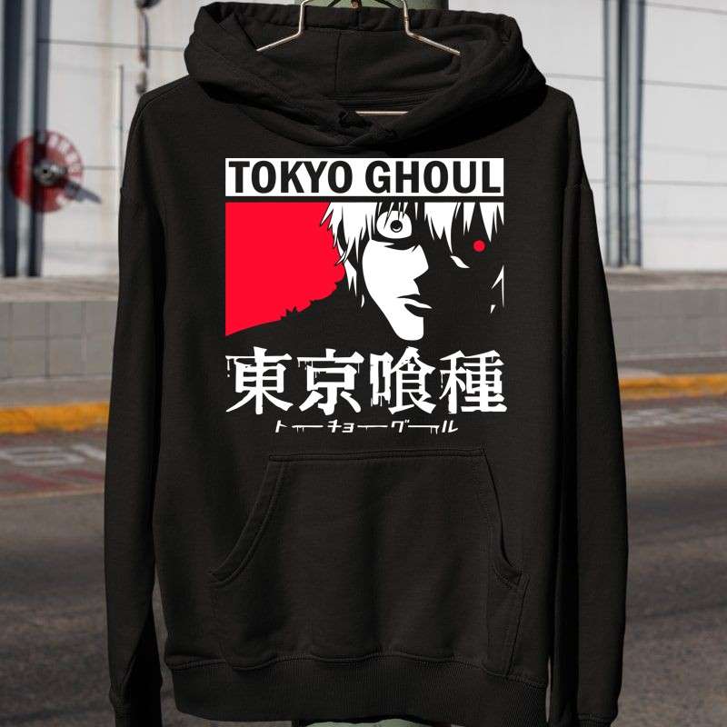 Férfi Kapucnis Pulcsi Tokyo ghoul