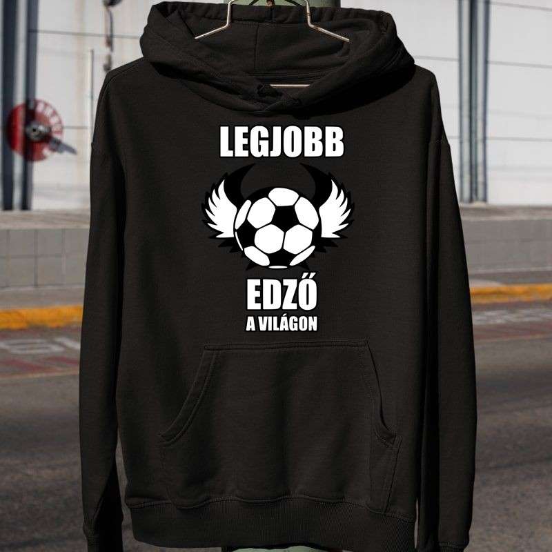 Férfi Kapucnis Pulcsi A legjobb edző