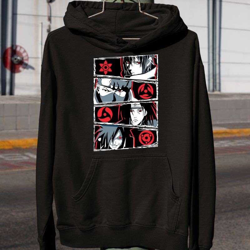 Férfi Kapucnis Pulcsi Naruto karakterek