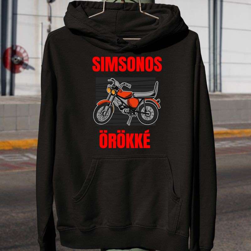 Férfi Kapucnis Pulcsi Simsonos örökké