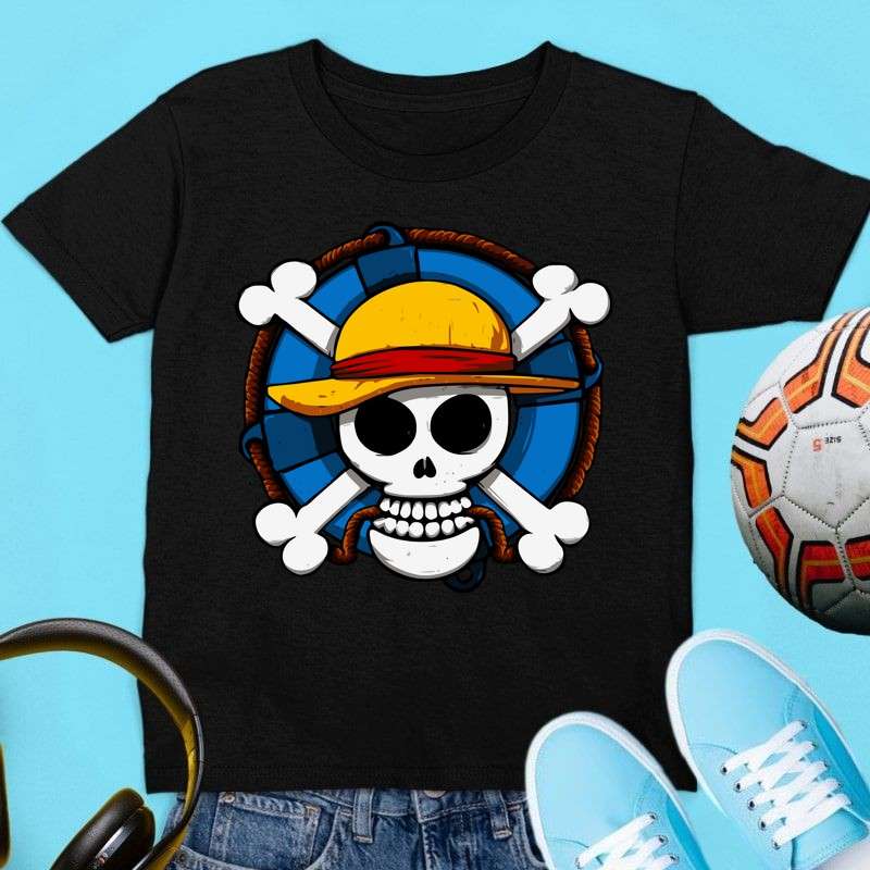 Gyerek póló One piece  koponya