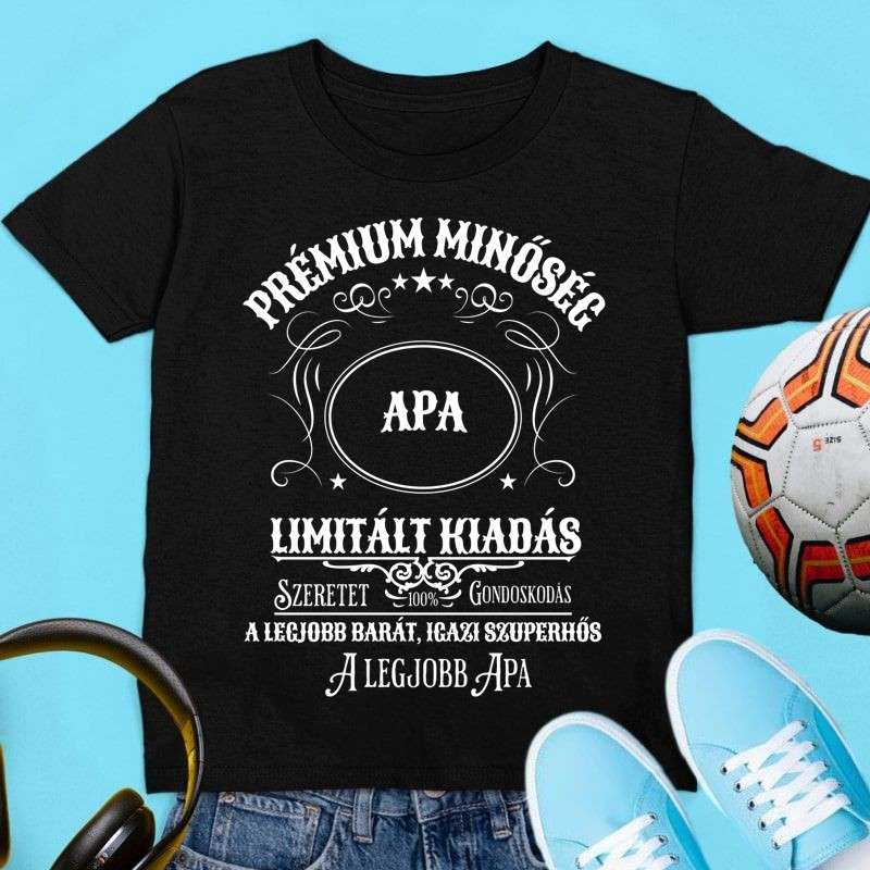 Gyerek póló A legjobb apa prémium minőség