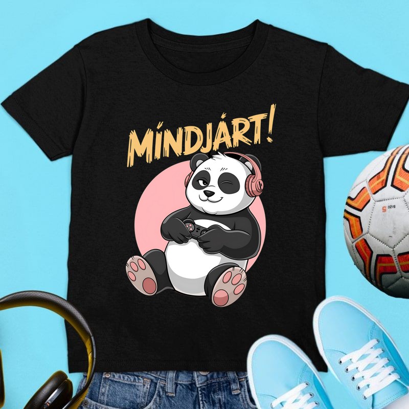 Gyerek póló Mindjárt panda