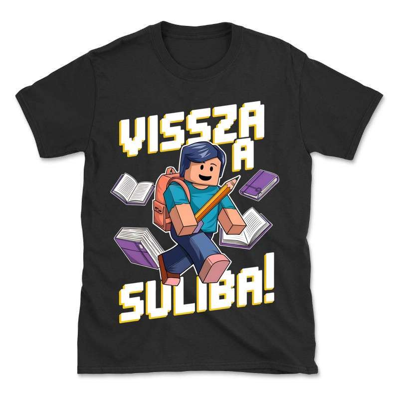 Gyerek póló Vissza a Suliba roblox style