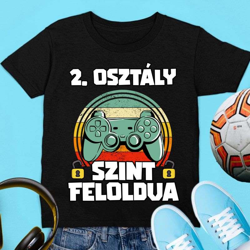 Gyerek póló 2. osztály szint feloldva