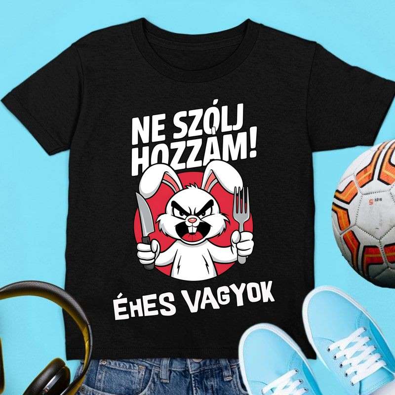 Gyerek póló Ne szólj hozzám éhes vagyok