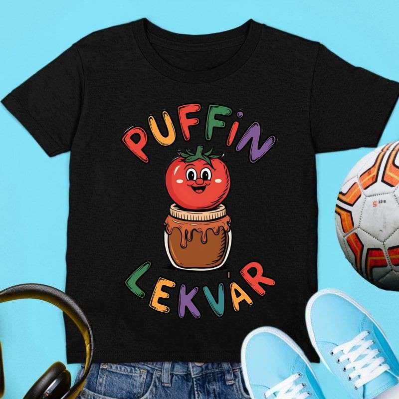 Gyerek póló Puffin lekvár