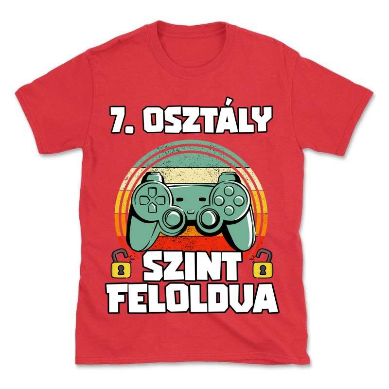 Gyerek póló 7. osztály szint feloldva