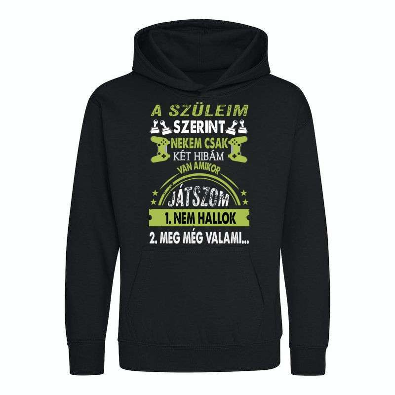 Gyerek kapucnis pulcsi A szüleim szerint