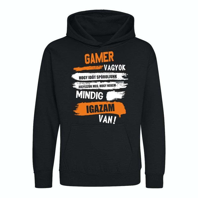 Gyerek kapucnis pulcsi GAMER