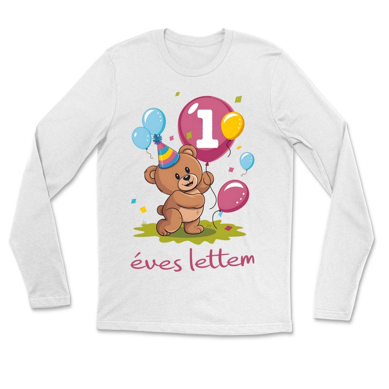 Hosszú ujjú póló (unisex) 1, 2 , 3, 4, 5 éves lettem