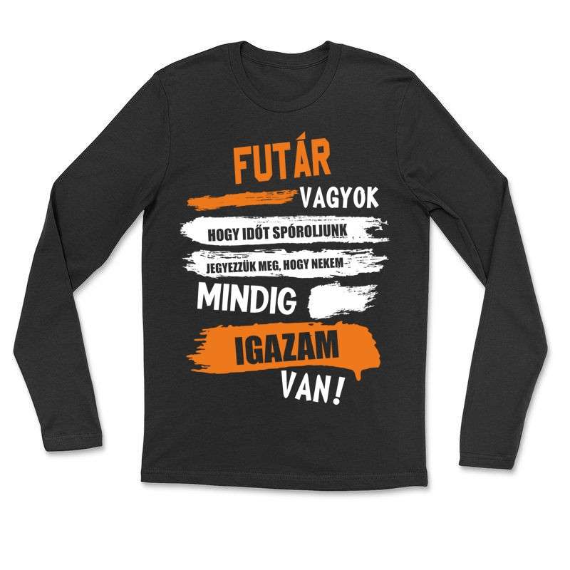 Hosszú ujjú póló (unisex) FUTÁR