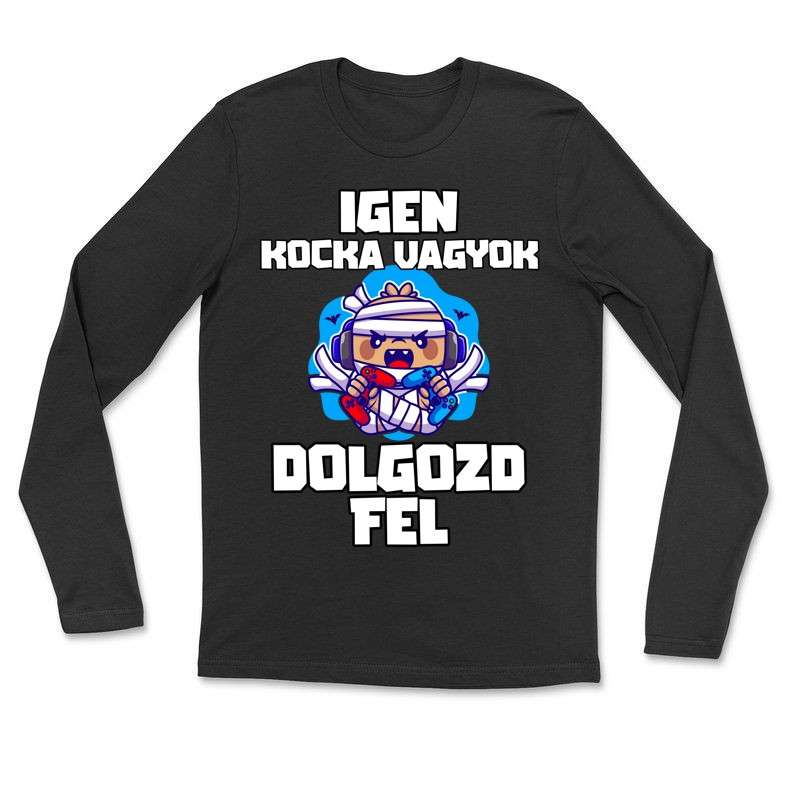 Hosszú ujjú póló (unisex) Igen kocka vagyok