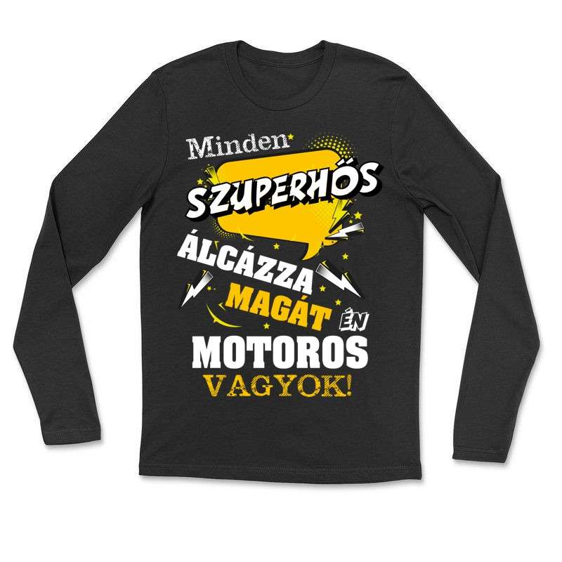 Hosszú ujjú póló (unisex) MOTOROS