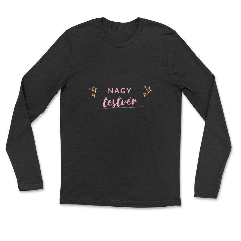 Hosszú ujjú póló (unisex) Nagy testvér rózsa