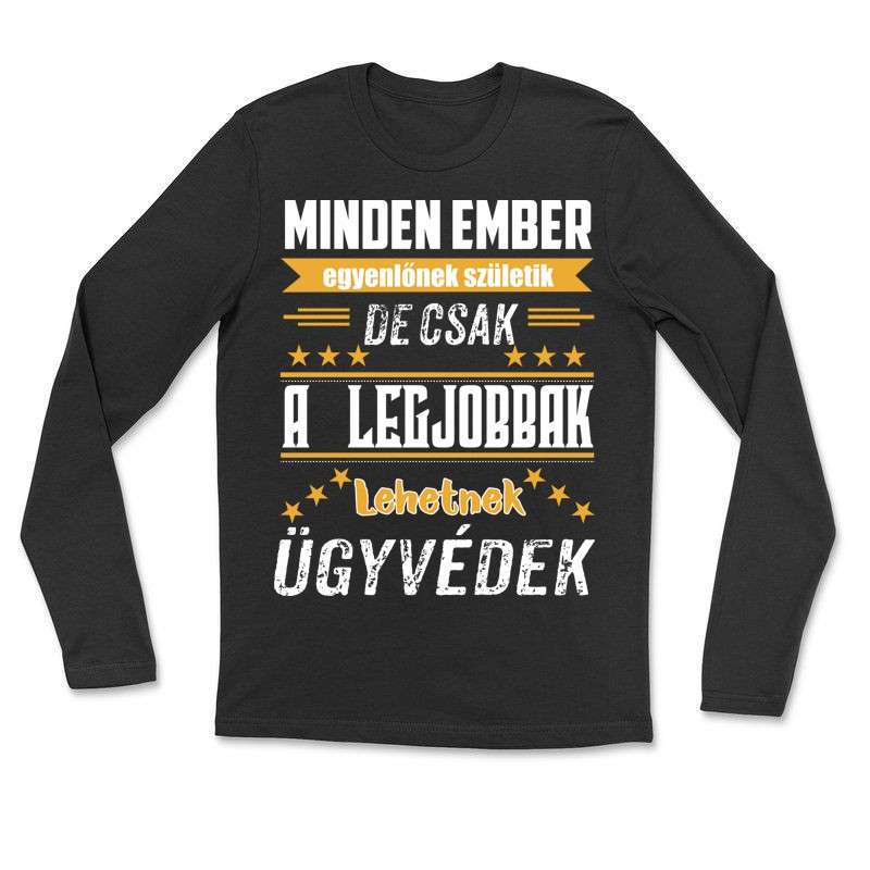 Hosszú ujjú póló (unisex) Ügyvédek