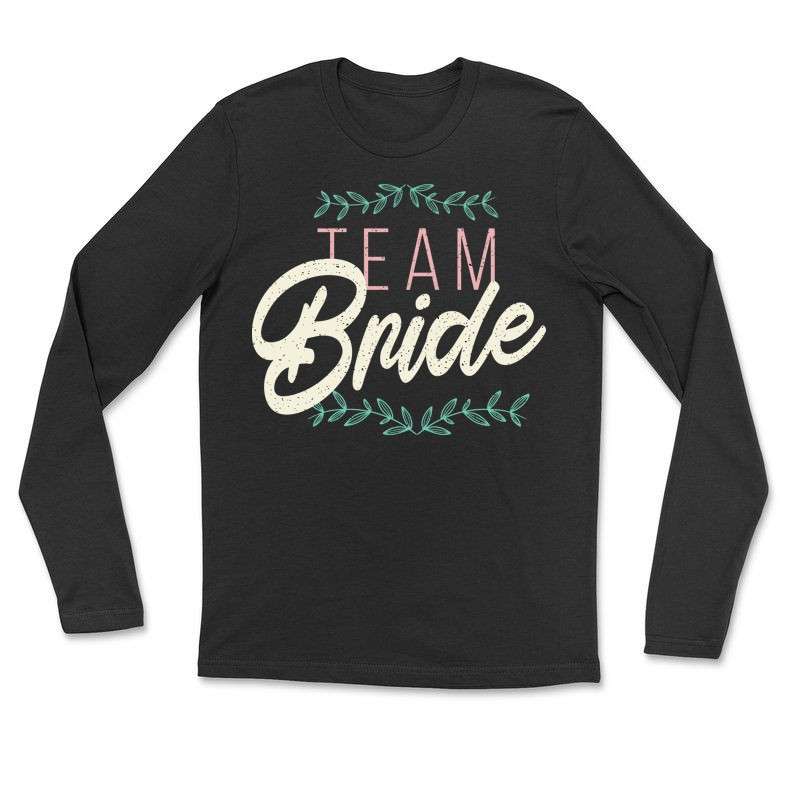 Hosszú ujjú póló (unisex) Team bride