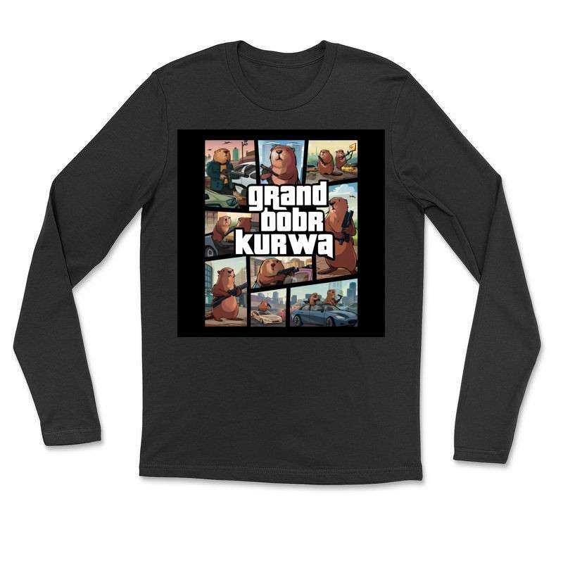 Hosszú ujjú póló (unisex) Grand Bobr Kurwa