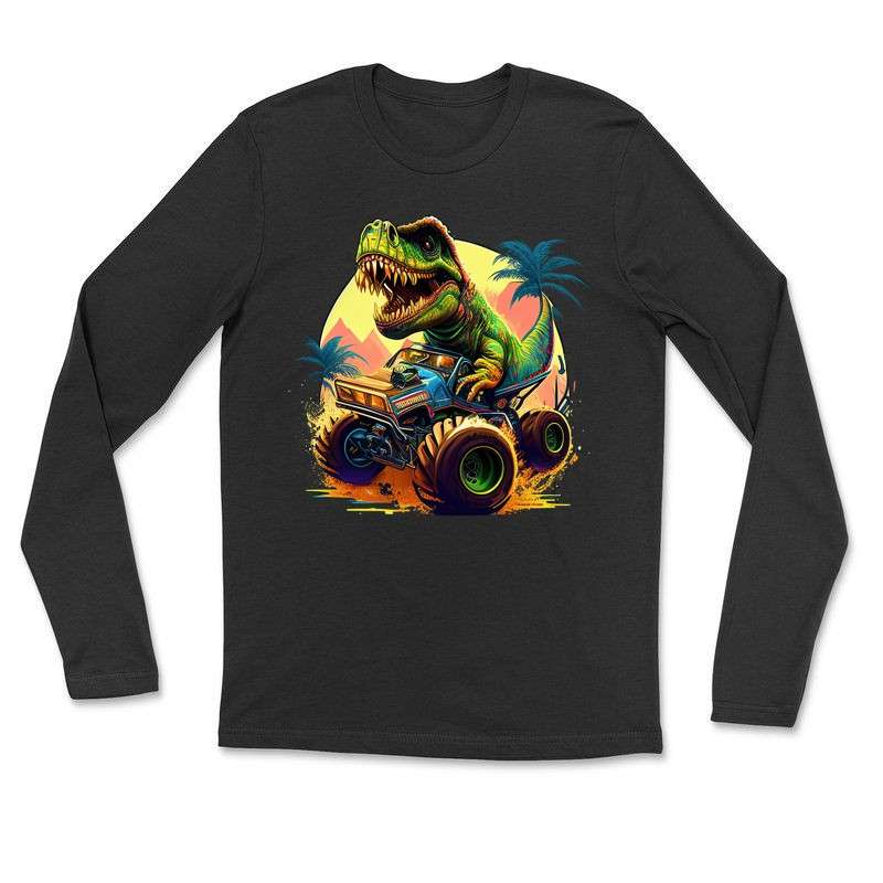 Hosszú ujjú póló (unisex) T-rex monster
