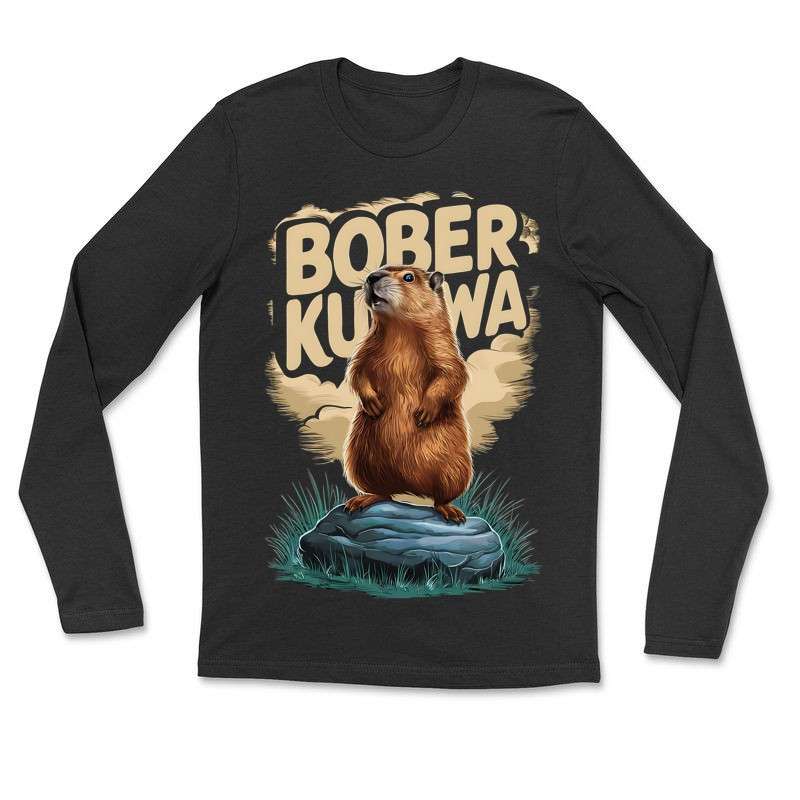 Hosszú ujjú póló (unisex) Bober kurwa