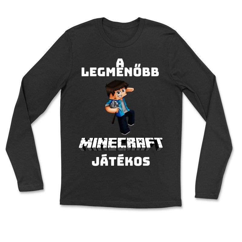 Hosszú ujjú póló (unisex) A LEGMENŐBB MINECRAFT