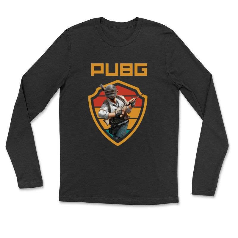 Hosszú ujjú póló (unisex) pubg shield
