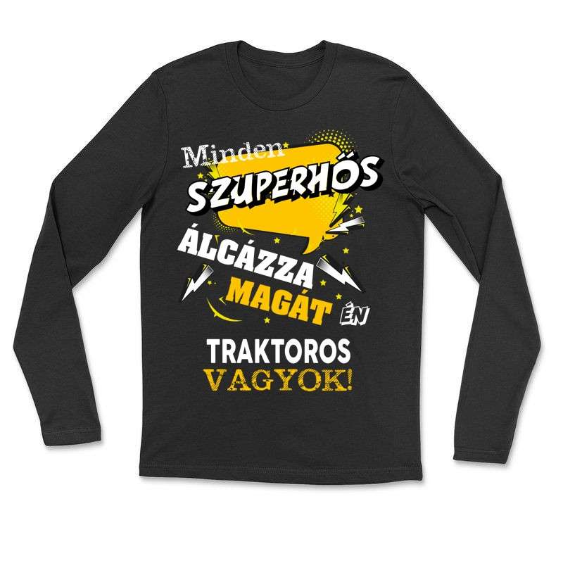 Hosszú ujjú póló (unisex) TRAKTOROS
