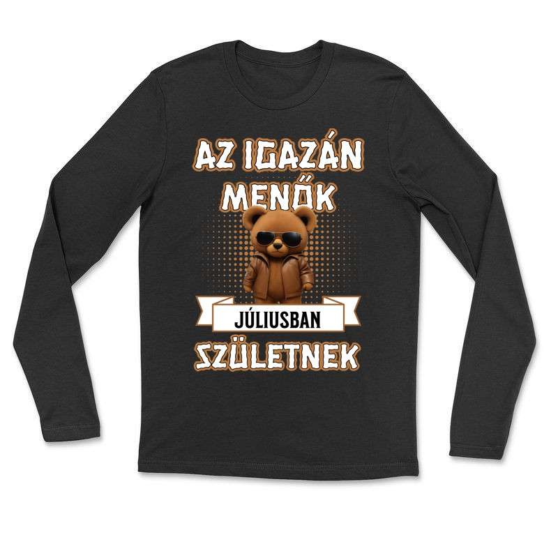 Hosszú ujjú póló (unisex) Az igazán menők születésnapi