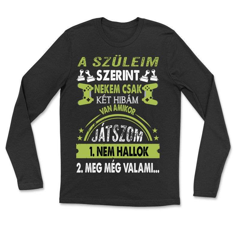 Gyerek hosszú ujjú póló A szüleim szerint