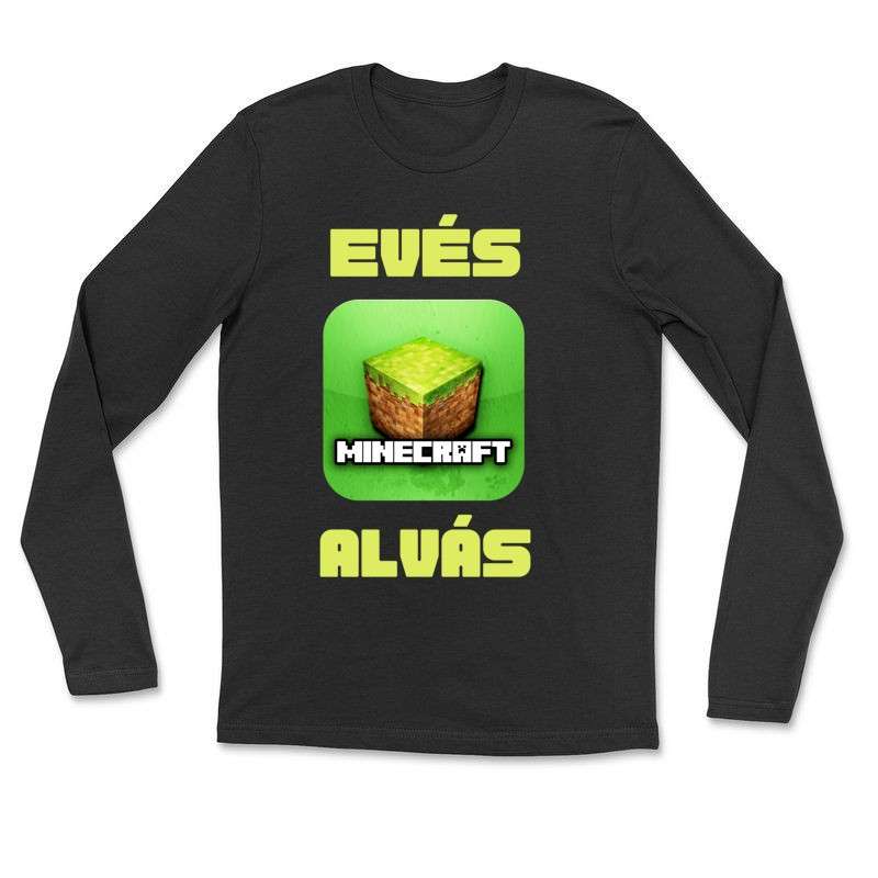 Gyerek hosszú ujjú póló EVÉS MINECRAFT ALVÁS