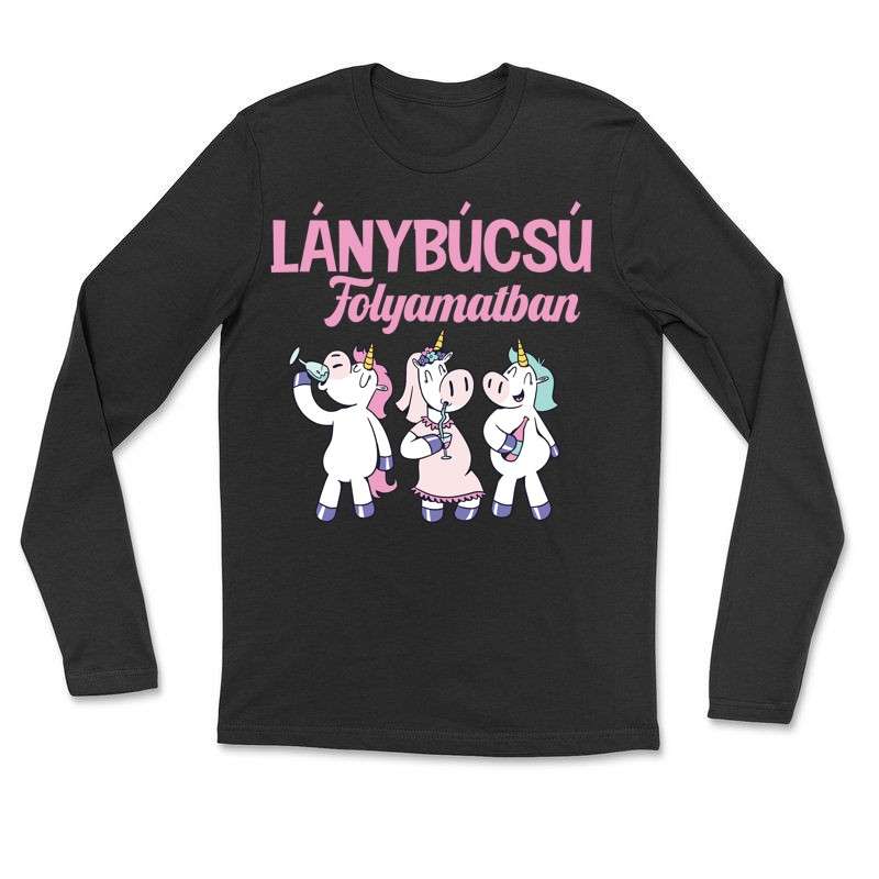Gyerek hosszú ujjú póló LÁNYBÚCSÚ folyamatban