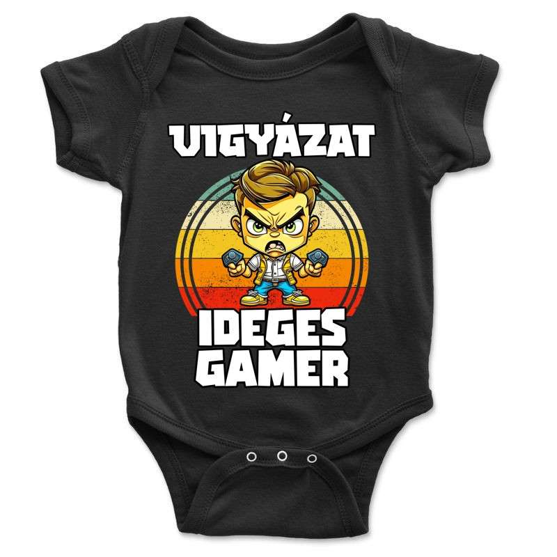 Baba body Vigyázat ideges gamer