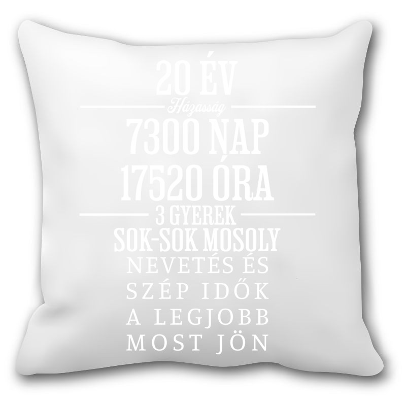Párna 20 év házasság