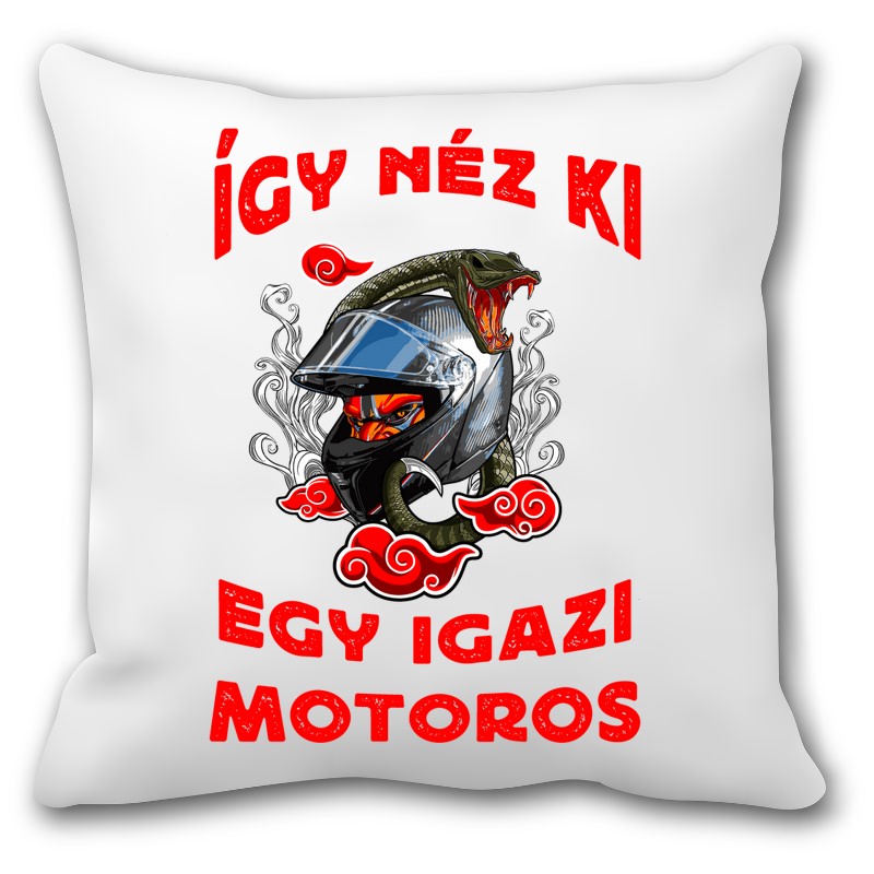 Párna Így néz ki egy motoros