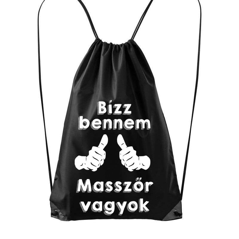 Hátizsák Bízz bennem masszőr vagyok