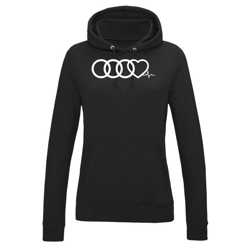 Női kapucnis pulóver Audi love