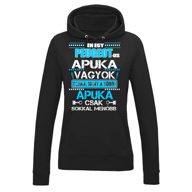 Női kapucnis pulóver PEUGEOT-OS apuka