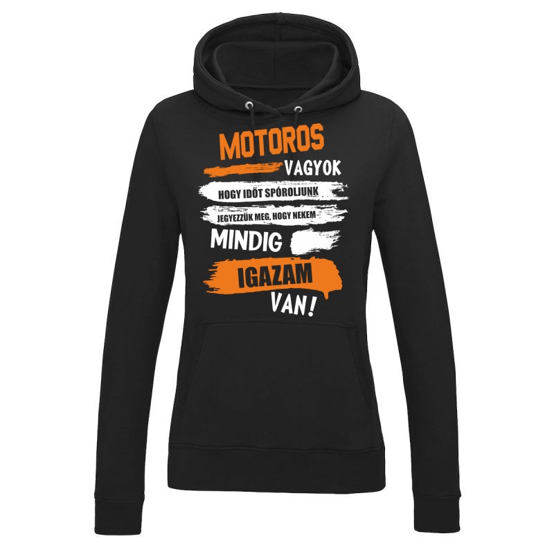 Női kapucnis pulóver MOTOROS