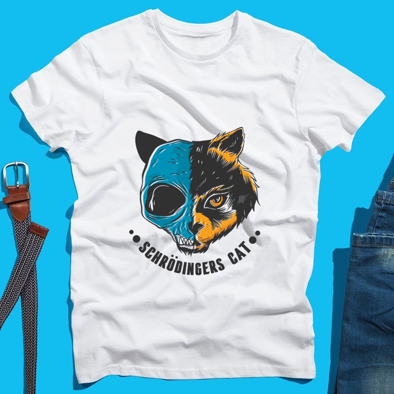 Férfi póló Schrödingers cat