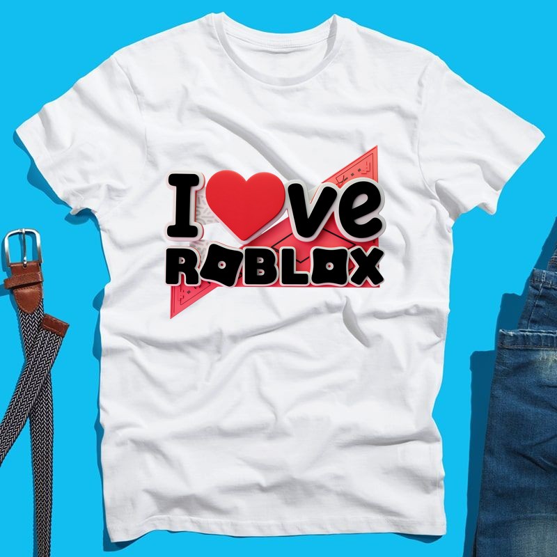Férfi póló I love roblox