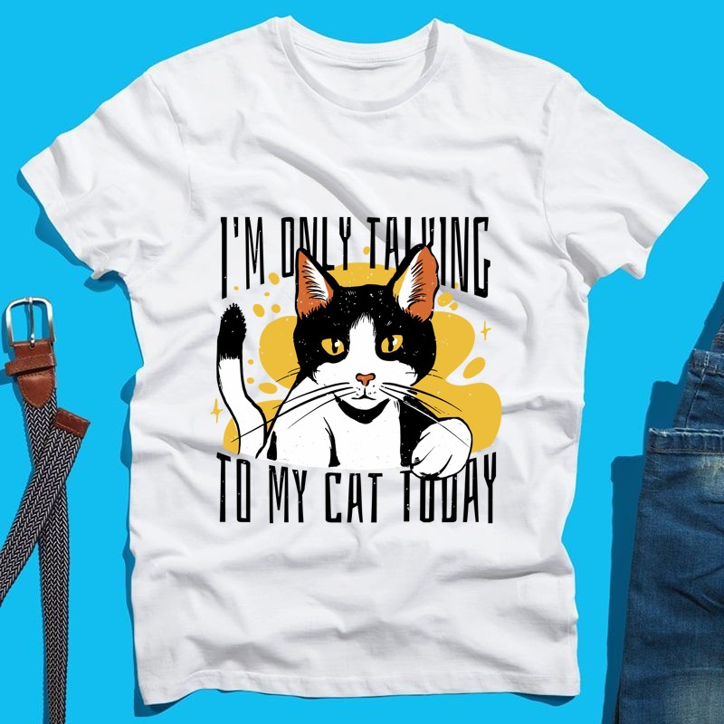 Férfi póló Cat Talk
