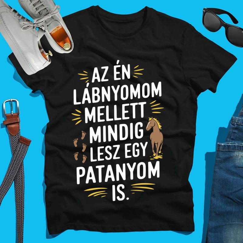 Férfi póló Az én lábnyomom, pata nyom