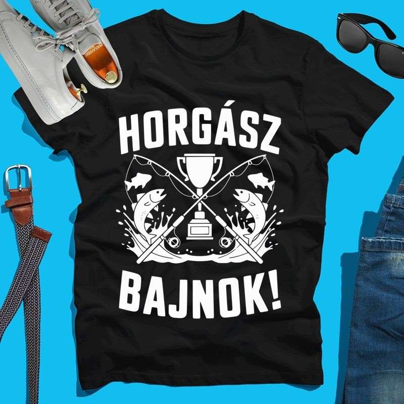 Férfi póló Horgász Bajnok