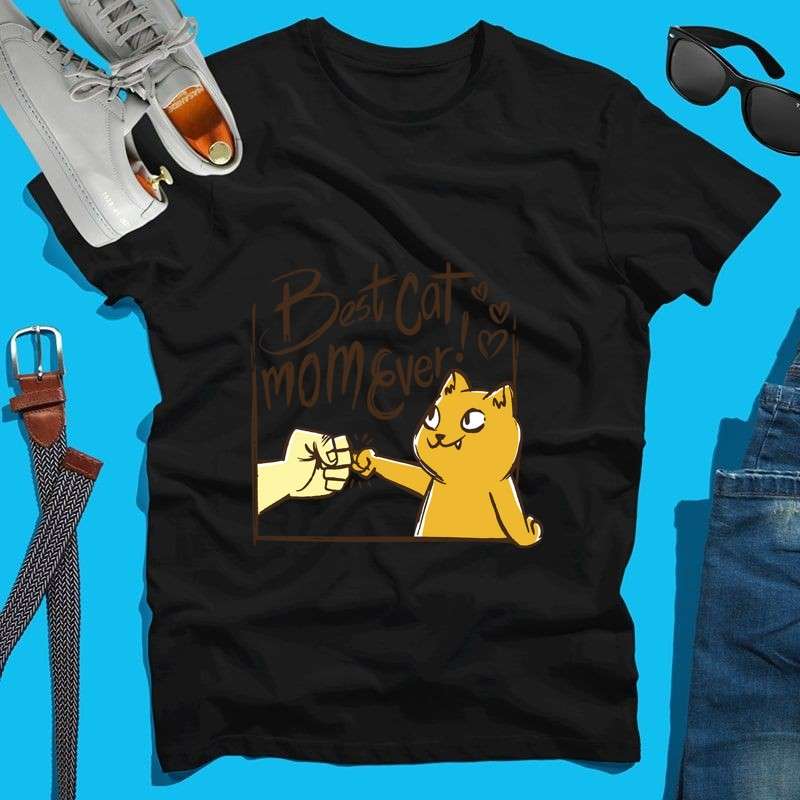 Férfi póló Best cat mom ever