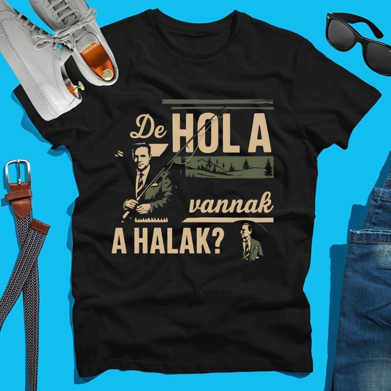 Férfi póló De hol vannak a halak